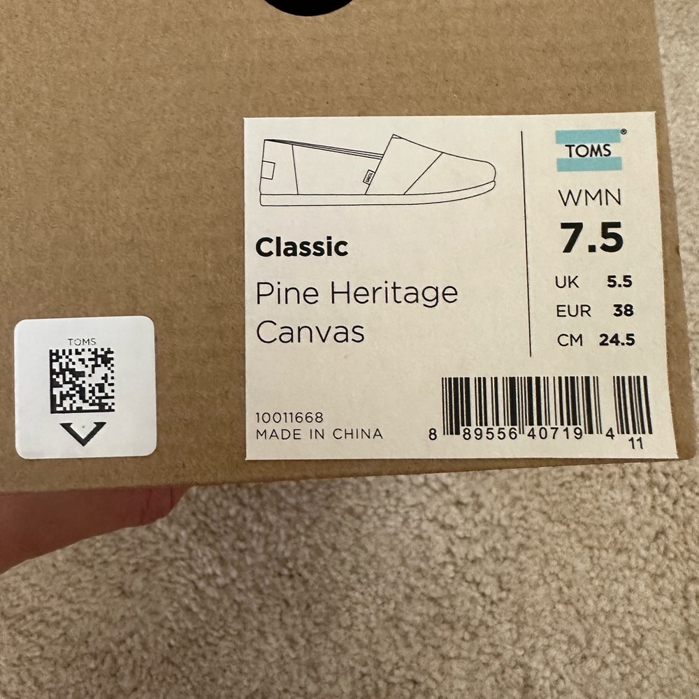 Toms Classic Pine Heritage Canvas Shoes - Picture 4 of 5